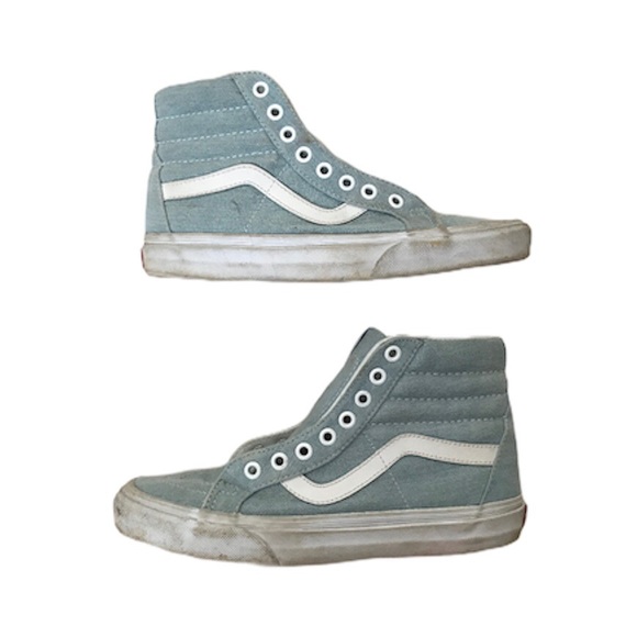 Vans Shoes Rare Sk8hi Reissue Denim Blue 55 7 Poshmark